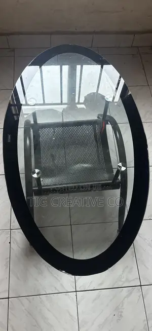 Oval Tempered Glass Coffee Table