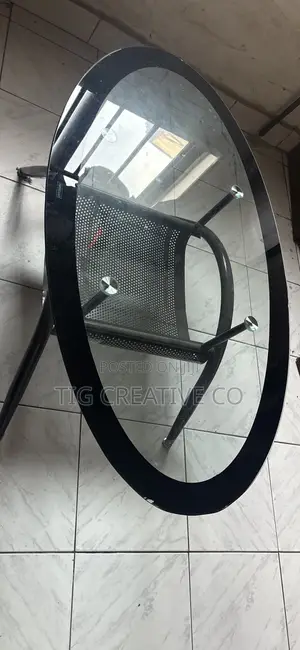 Oval Tempered Glass Coffee Table