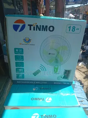 Solar Rechargeable Wall Fan With Remote Control Tinmo