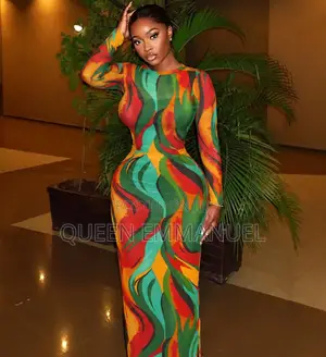 Leopard Skin Bodycon Gown