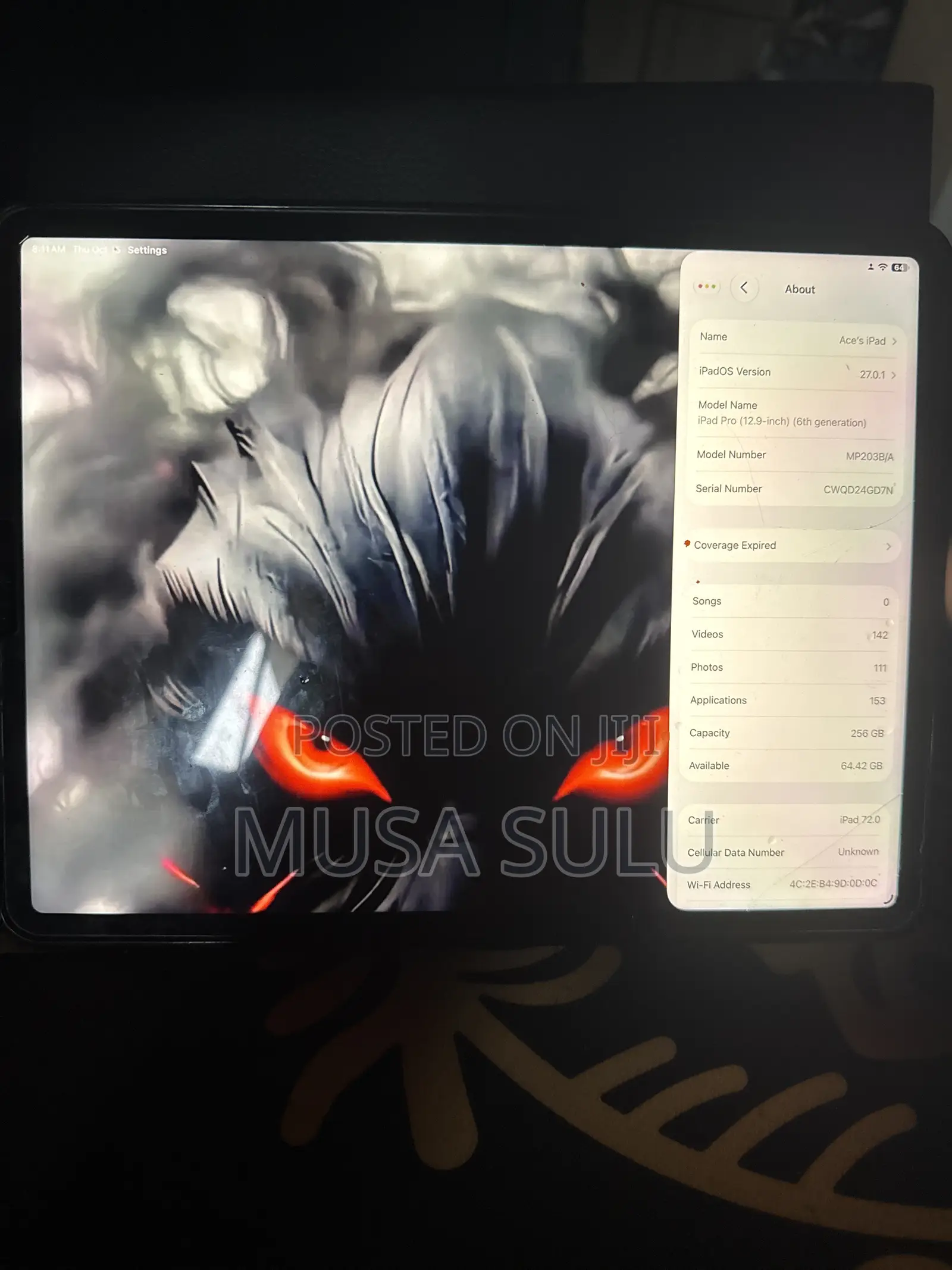 Apple iPad Pro 12.9 (2022) 256 GB Gray