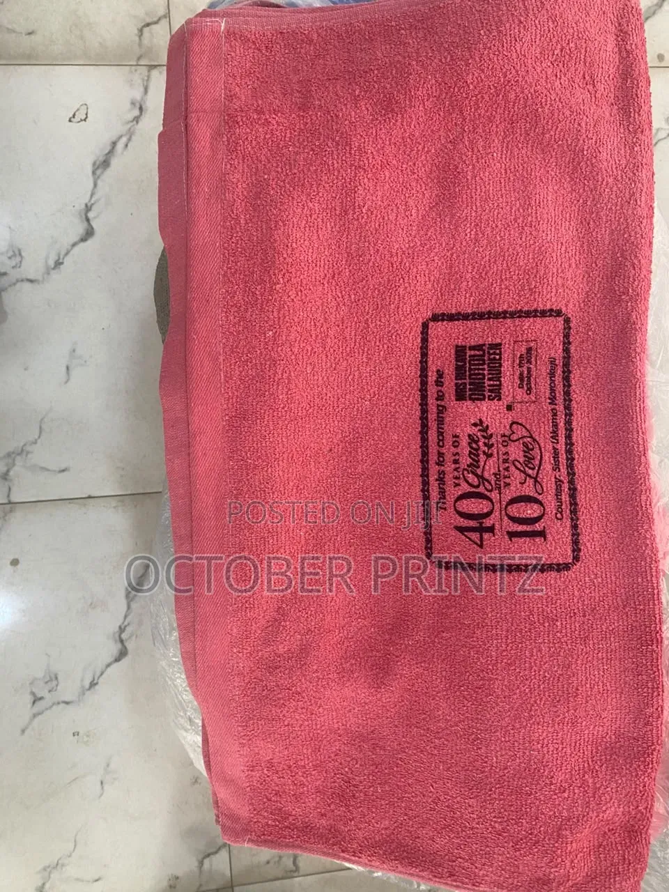 Towel Branding and Monogram