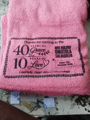 Towel Branding and Monogram