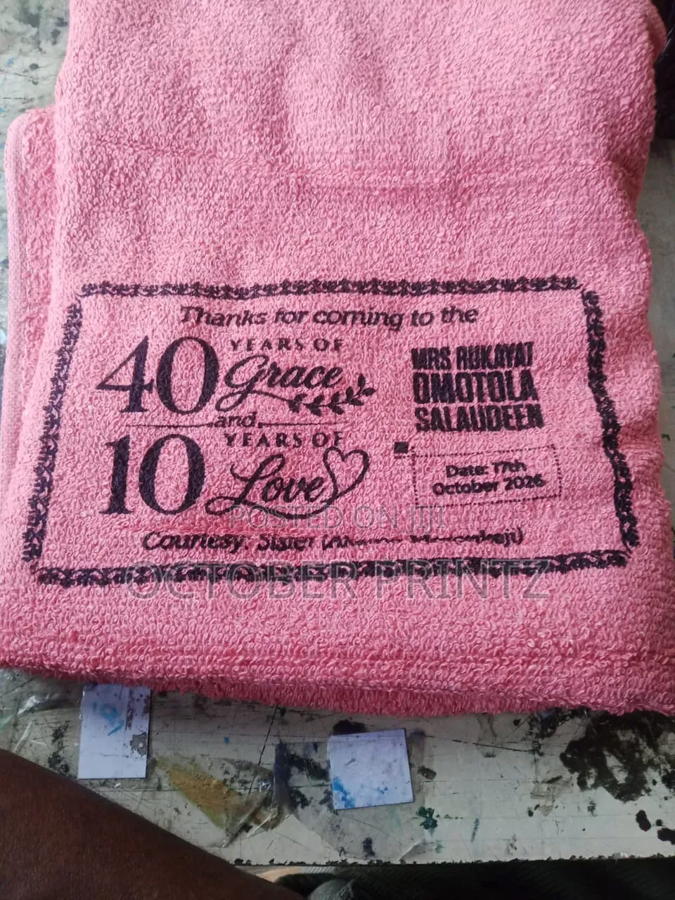 Towel Branding and Monogram