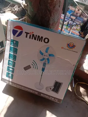 Bluetooth Solar Rechargeable Fan With Remote Control