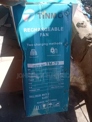 Bluetooth Solar Rechargeable Fan With Remote Control