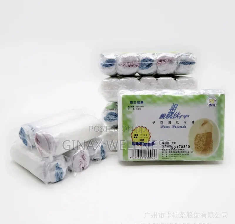 White Maternity and Postpartum Disposable Underwear (5pieces Per Pack)