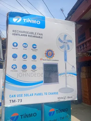 Solar Rechargeable Standing Fan Tinmo Product