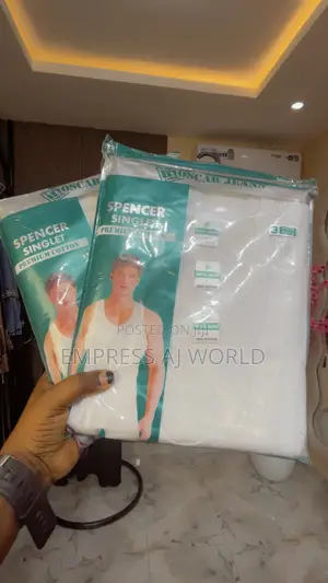 100% Cotton Men Singlet.