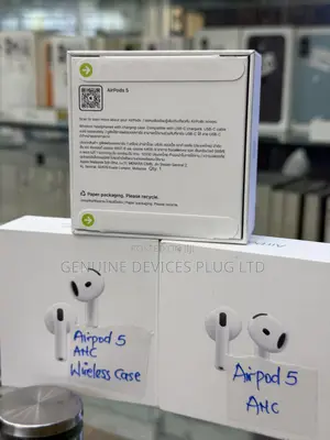 Apple Airpods 5 (5th Gen) Wireless Ear Bud - Active Noise Cancelling