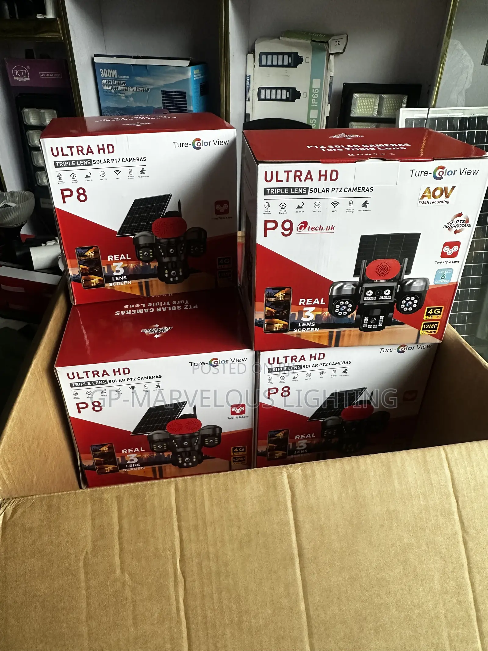 Triple Lens Solar Camera PTZ Ai Alarm 4G