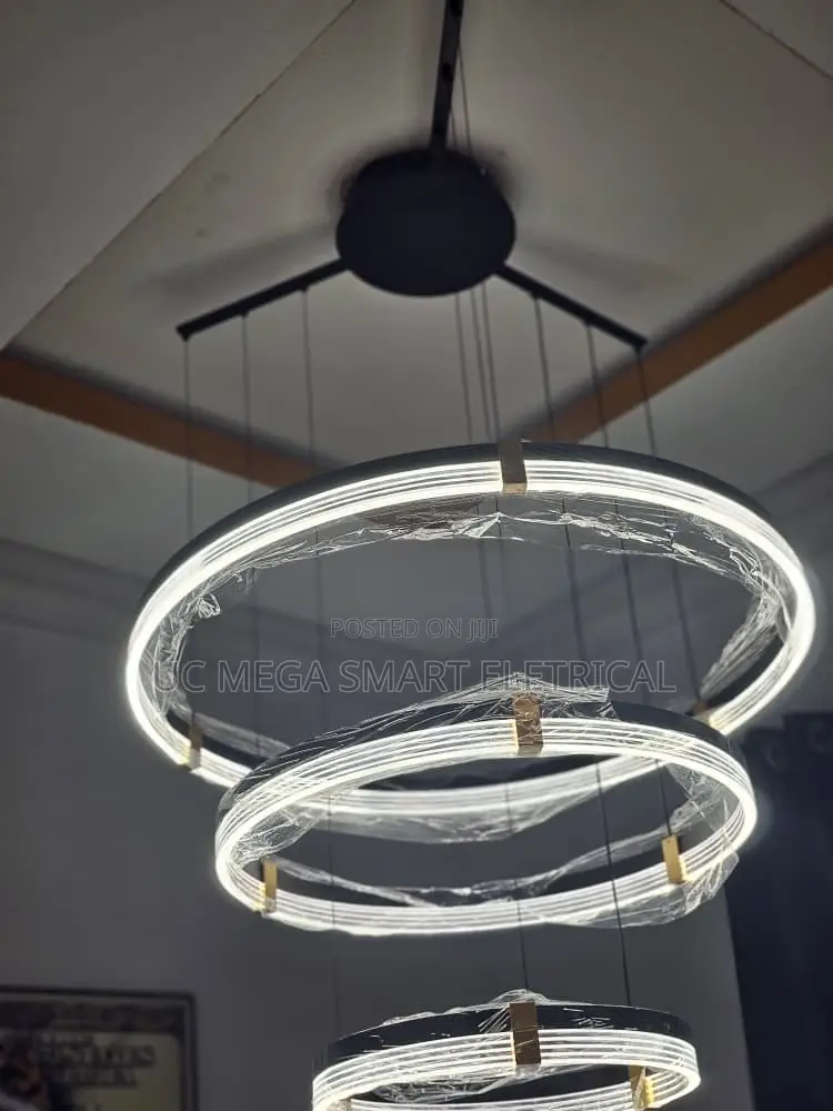 Modern Creative Nordic Luxury Multiple Cyclic Structures Pendant Light