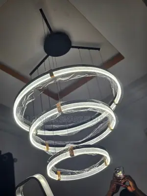 Modern Creative Nordic Luxury Multiple Cyclic Structures Pendant Light