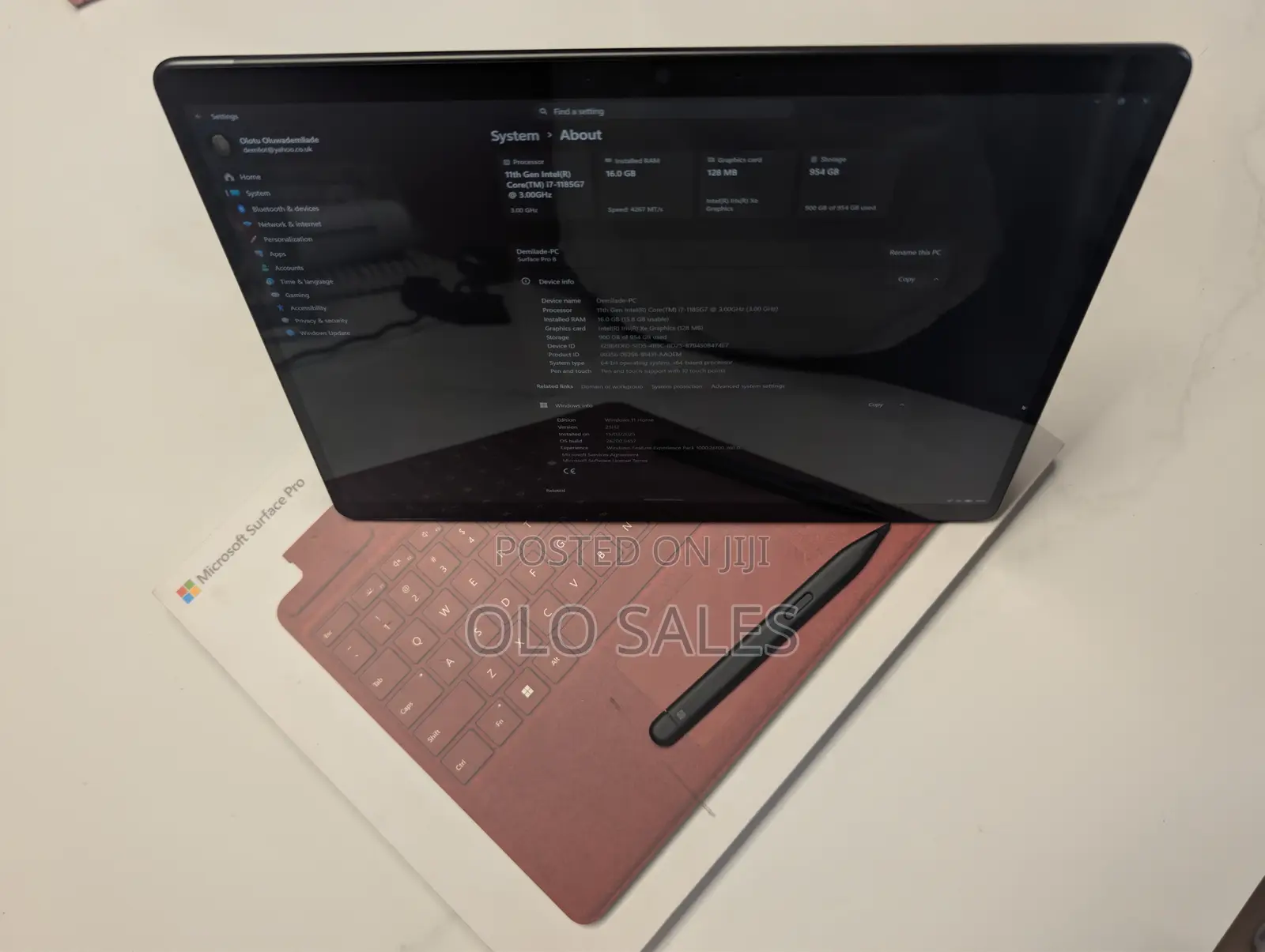 Laptop Microsoft Surface Pro 8 16GB Intel Core i7 SSD 1T