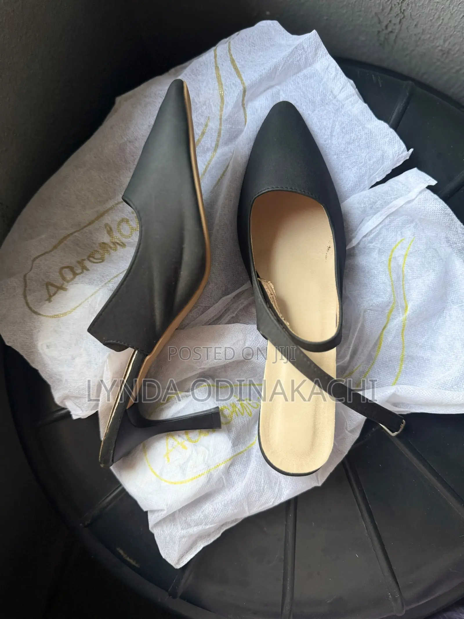 A Black Sling Shoe