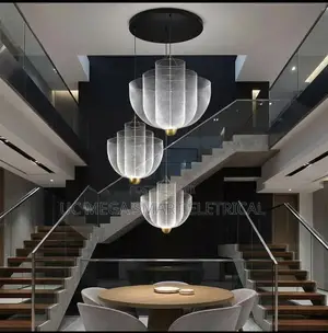 Designer LED Chandelier Lustre Minimalist Iron Pendant Light