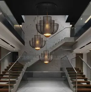 Designer LED Chandelier Lustre Minimalist Iron Pendant Light