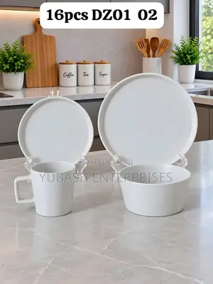 16pcs Dinner Sets White Color