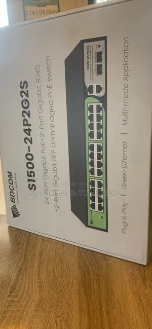 BDCOM 24 Port Gigabit poE +2 Port Gigabit RJ45 Switch