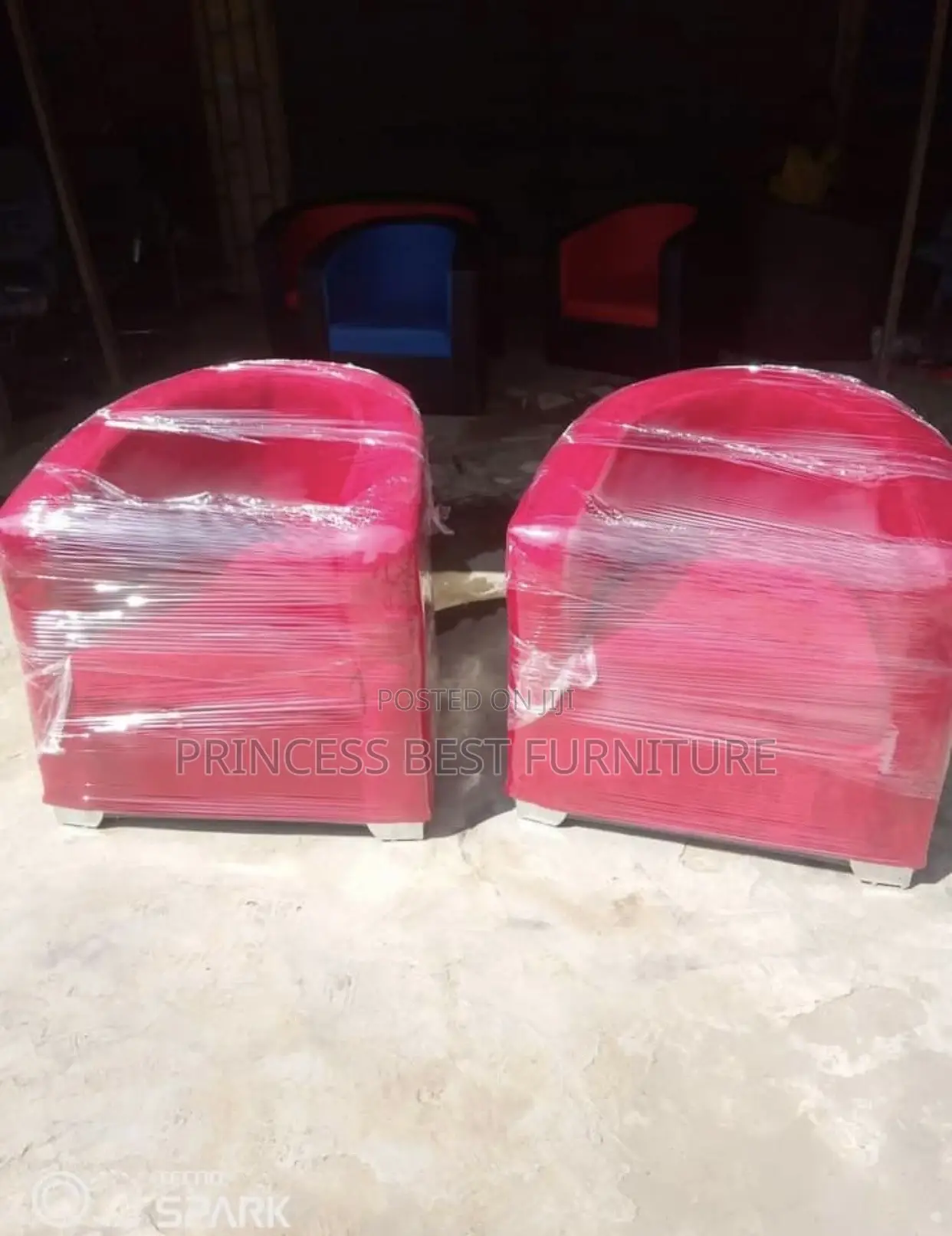 Red Bucket Chair