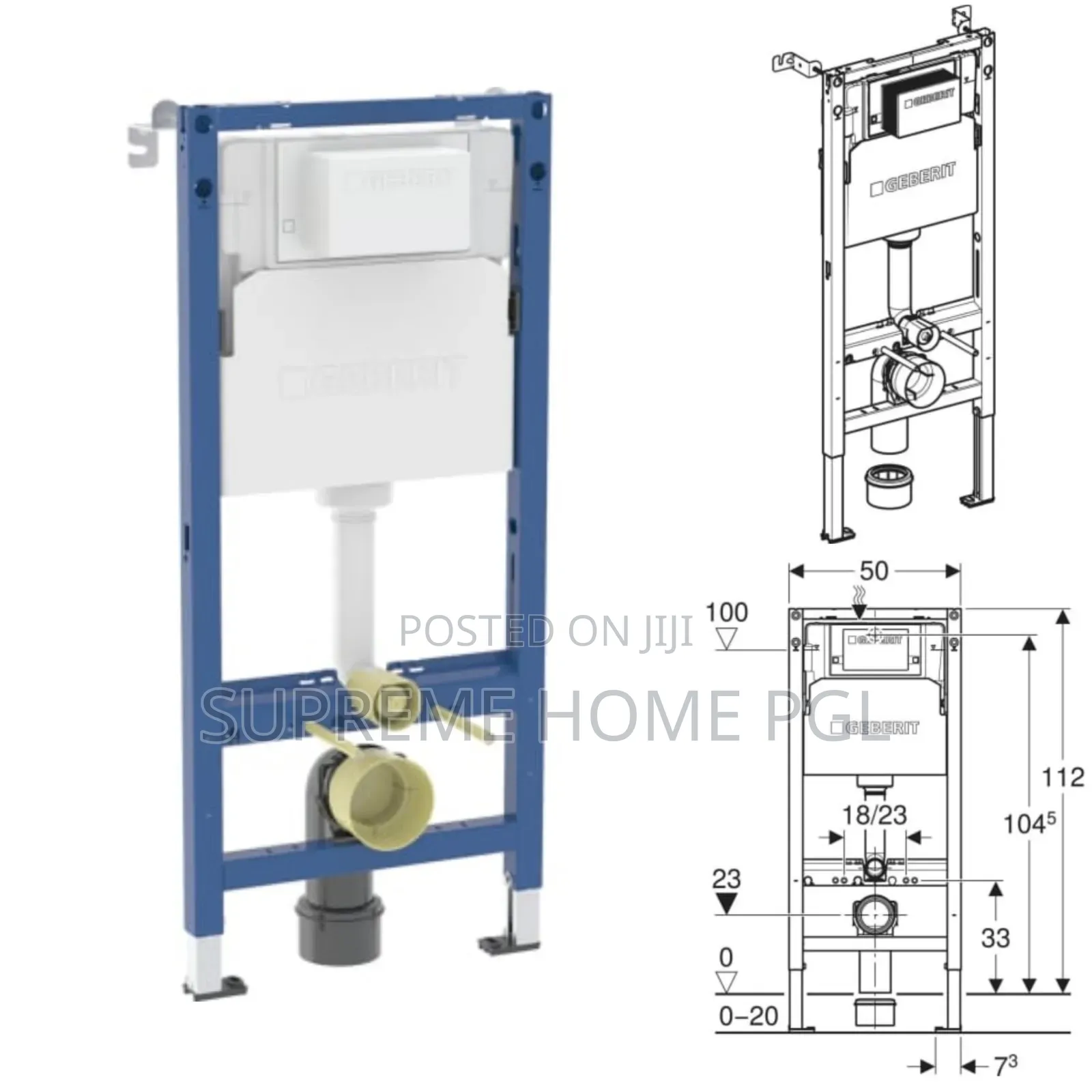 High Quality Geberit Alpha Duofix Concealed Tank