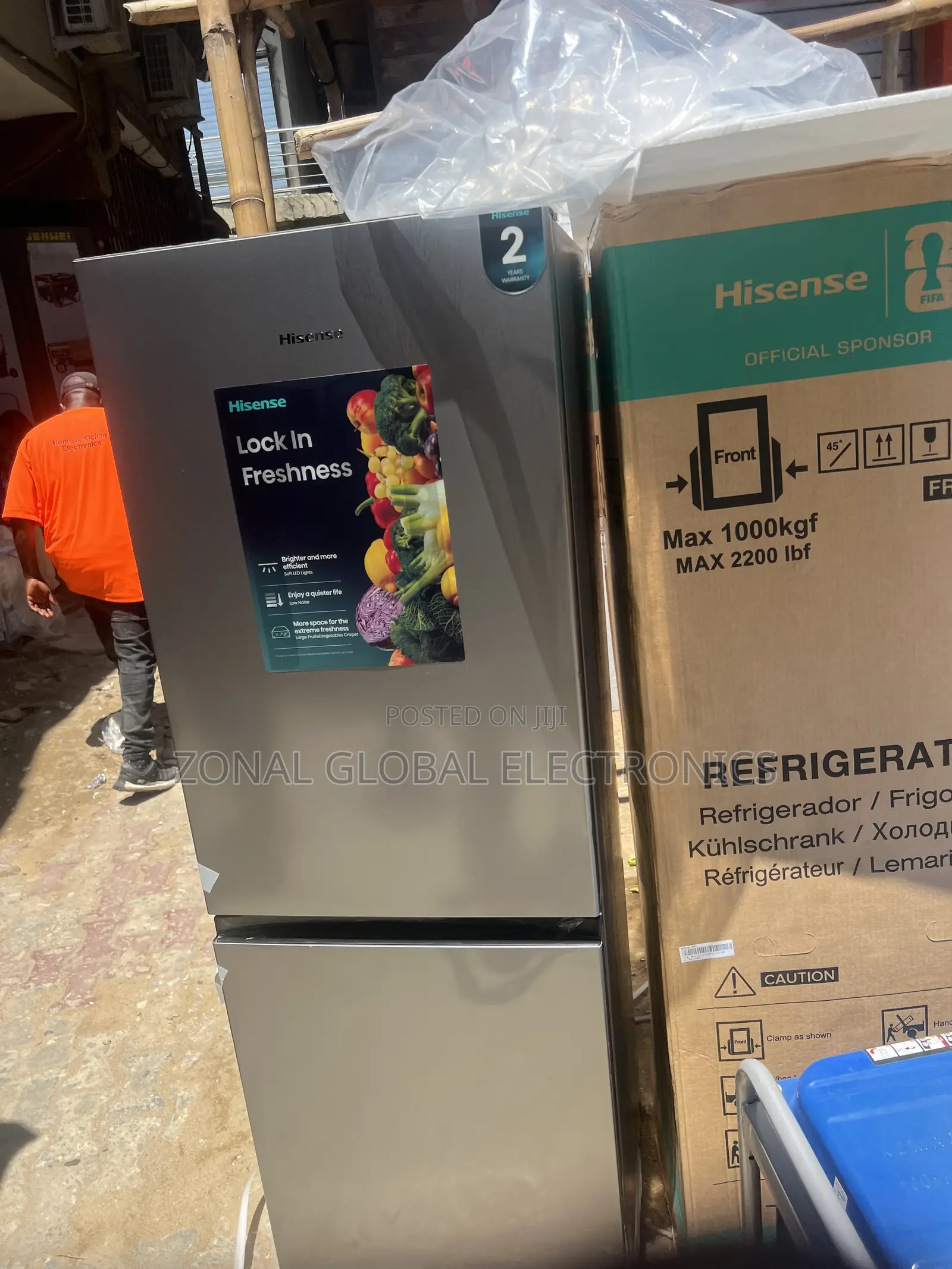 Hisense Double-Door Refrigerator 250l