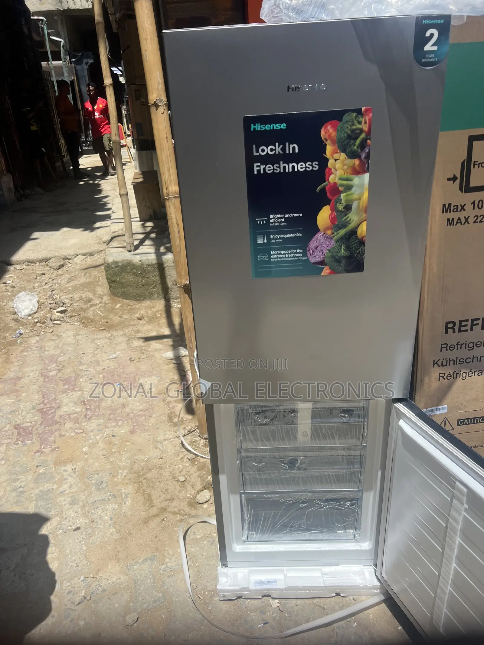 Hisense Double-Door Refrigerator 250l