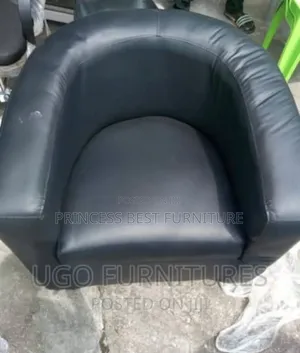 Black Bucket Sofa Chair