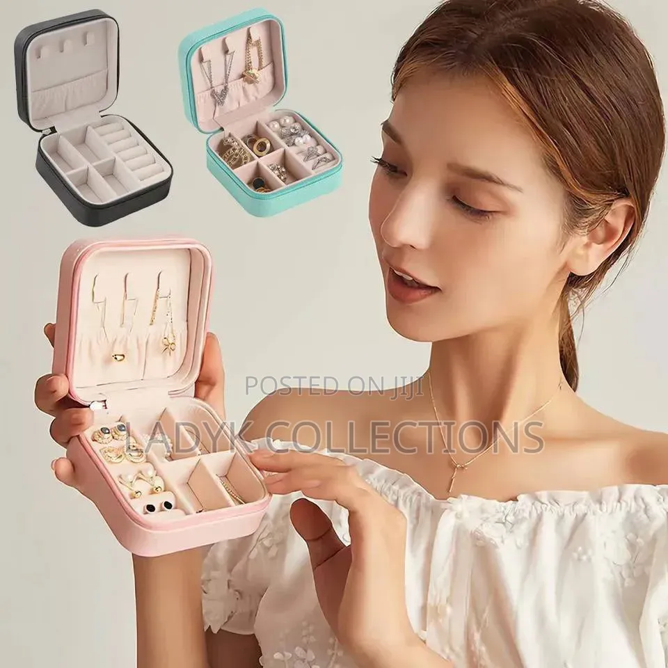 Mini Leather Jewelry Organiser/ Case/ Box