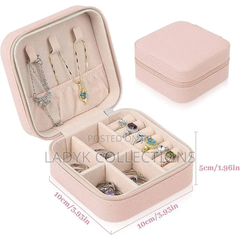 Mini Leather Jewelry Organiser/ Case/ Box