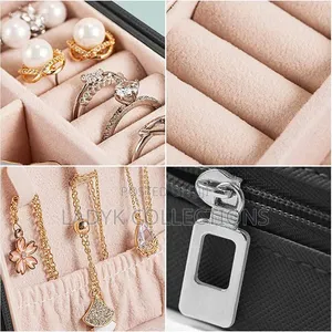 Mini Leather Jewelry Organiser/ Case/ Box