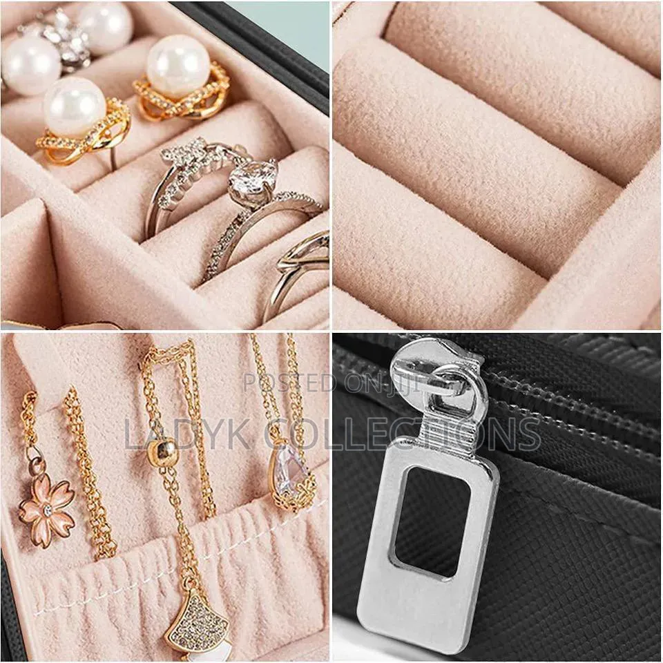 Mini Leather Jewelry Organiser/ Case/ Box