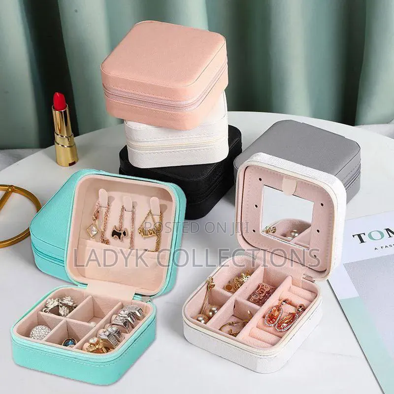 Mini Leather Jewelry Organiser/ Case/ Box