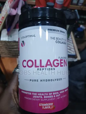 Vita Optimal Collagen Peptides 300g – Strawberry Flavour