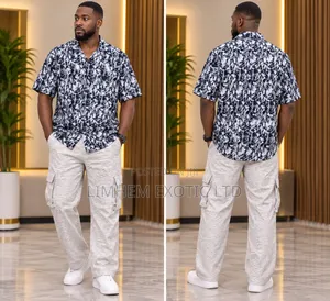 Mens Abstract Patterned Vintage Shirt