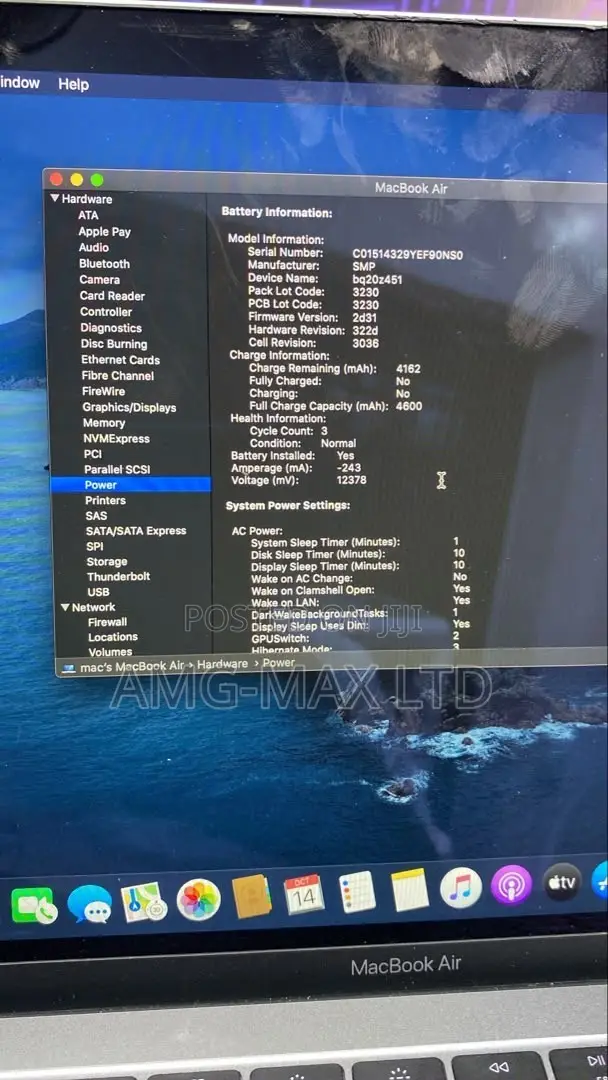 Laptop Apple MacBook Pro 2019 8GB Intel Core i5 SSD 256GB