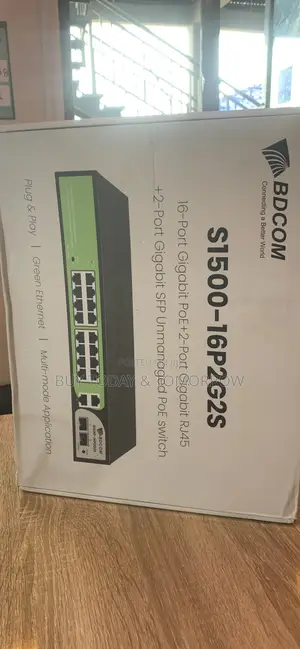 BDCOM 16 Port Gigabit poE + 2 Port Gigabit RJ45 Switch