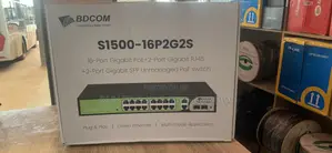 BDCOM 16 Port Gigabit poE + 2 Port Gigabit RJ45 Switch