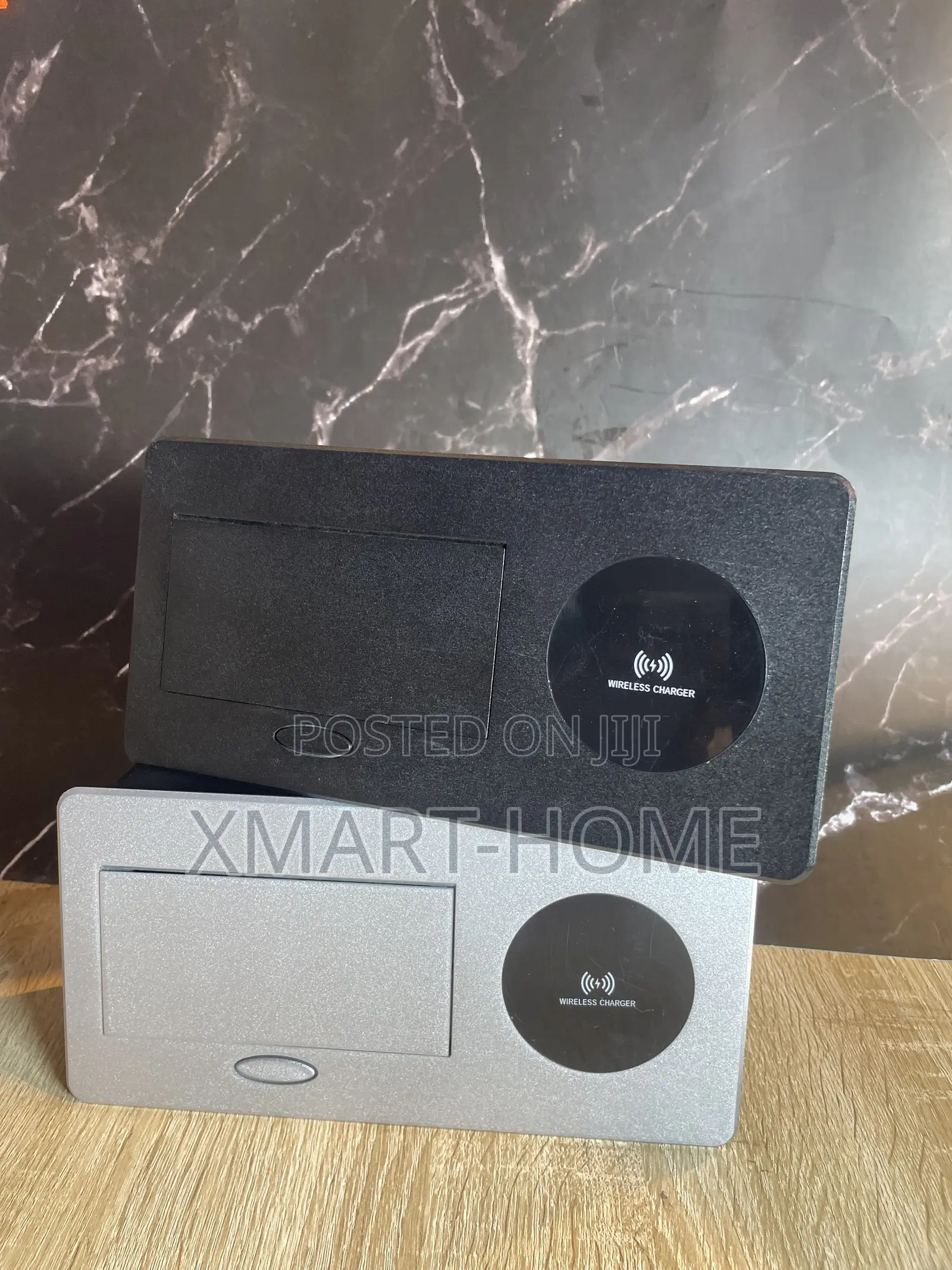 Wireless Socket 3hole +USB (Black & Silver)