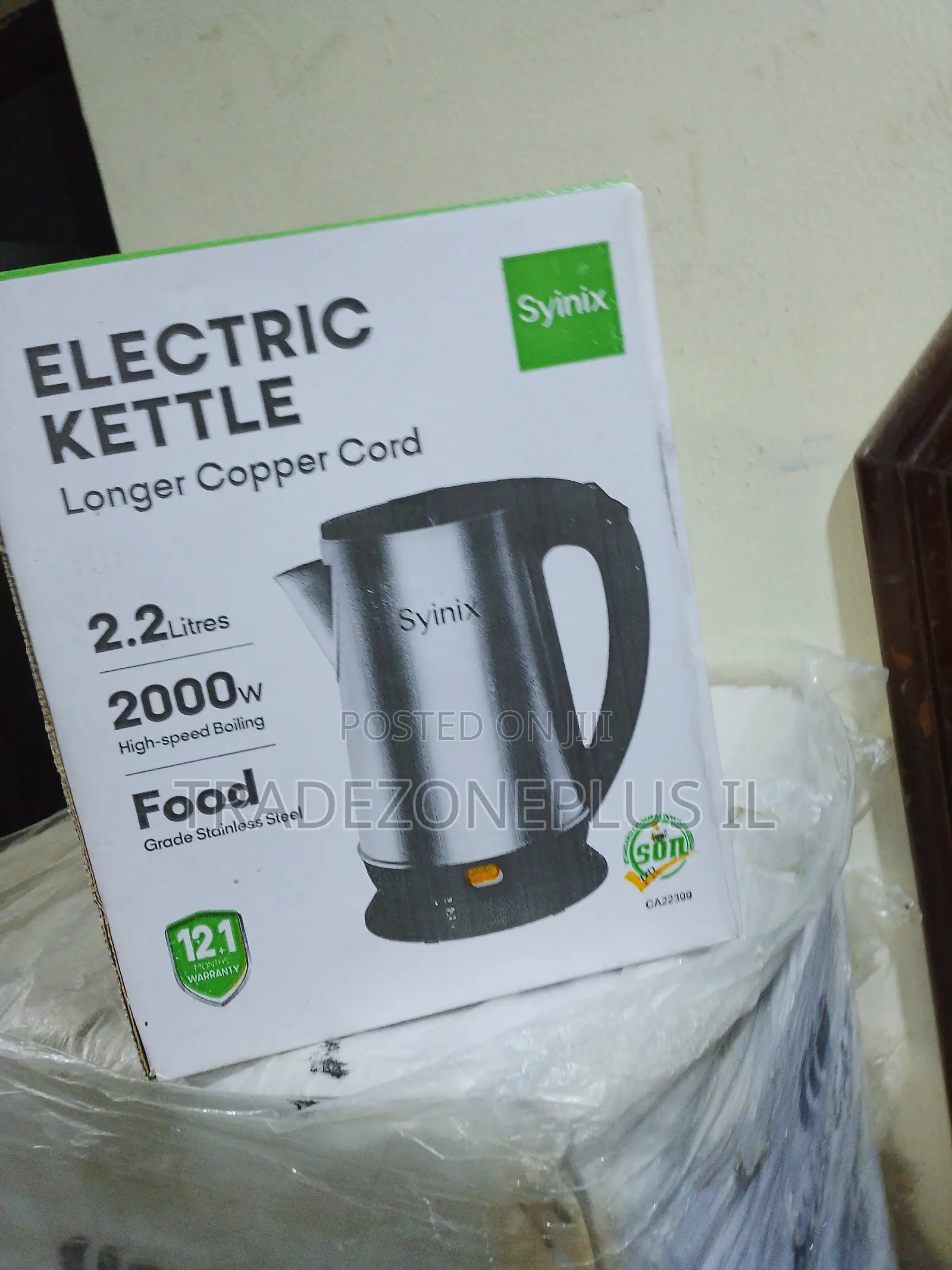 Premium Synix Electric Jug 2.2L for Modern Kitchens