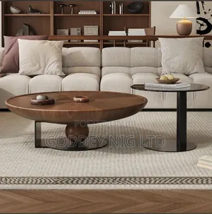 Wooden and Glass Center Table