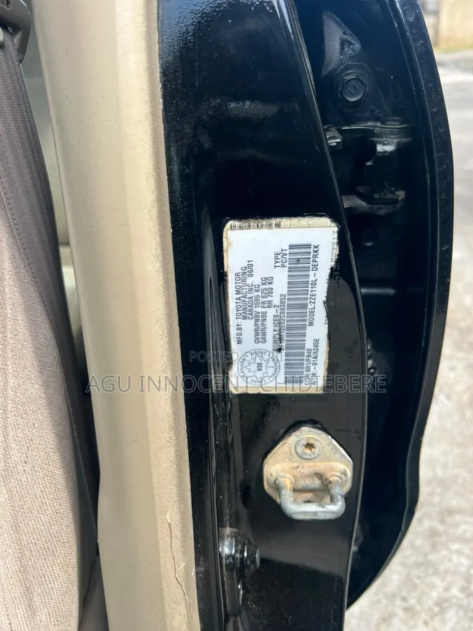 Toyota Corolla 2002 Black
