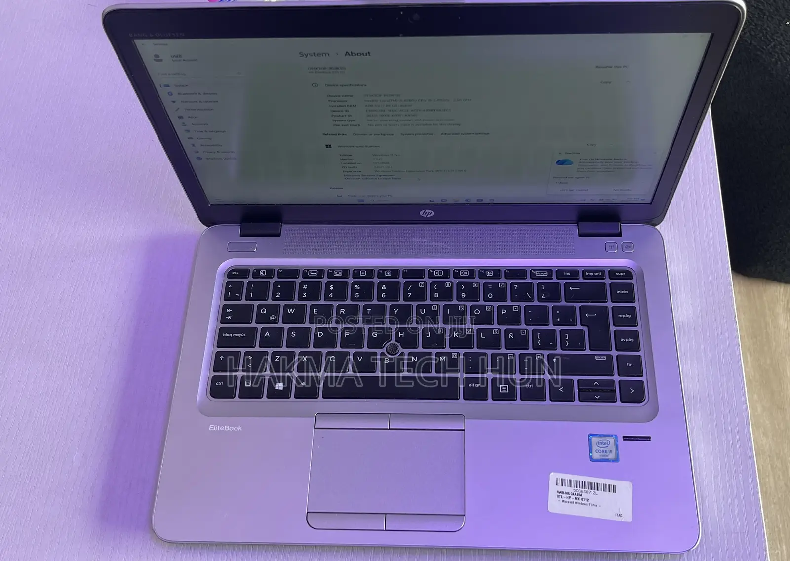 Laptop HP EliteBook 840 G3 8GB Intel Core i5 SSD 256GB