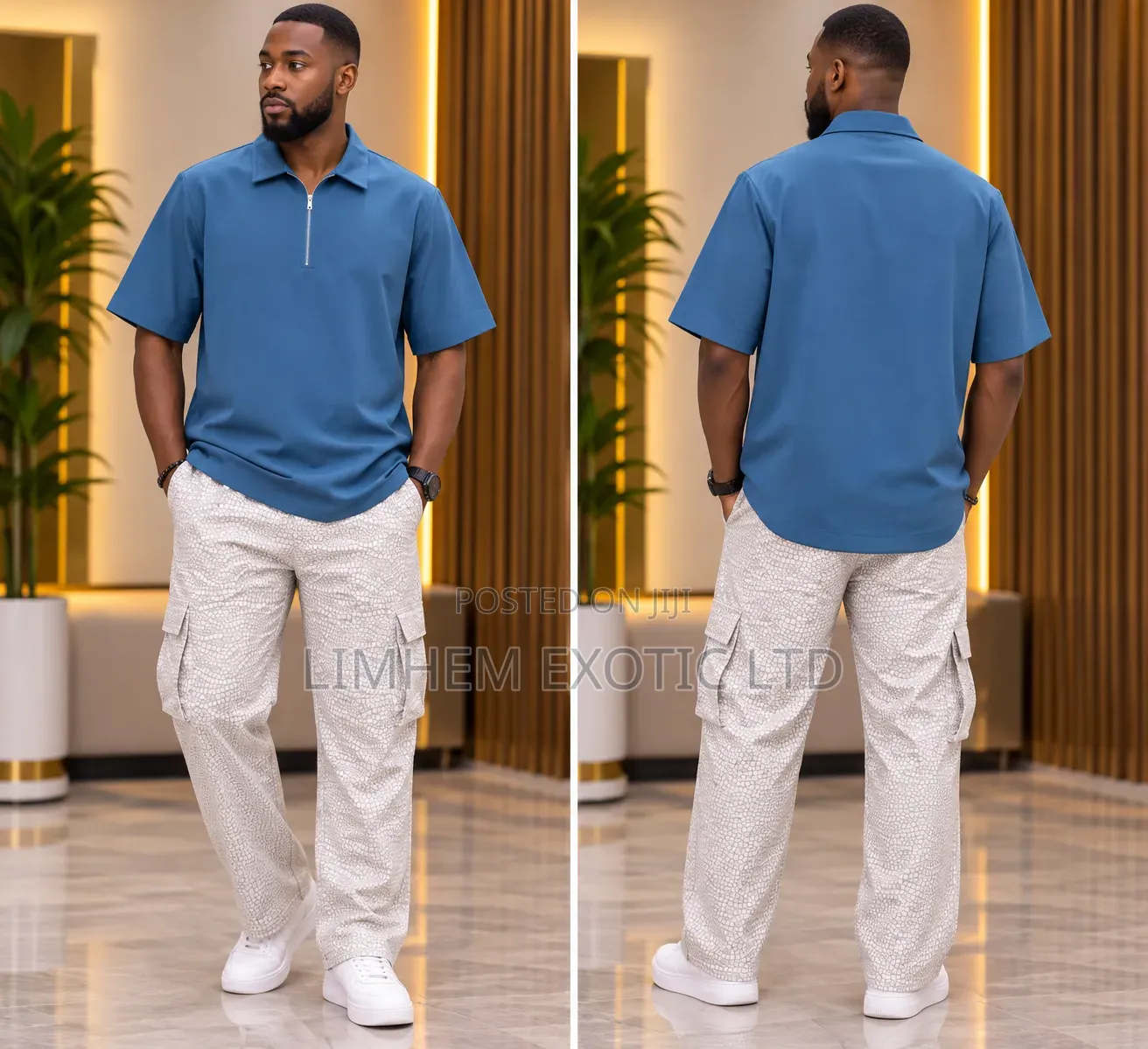 Three Quarter Zip Polo