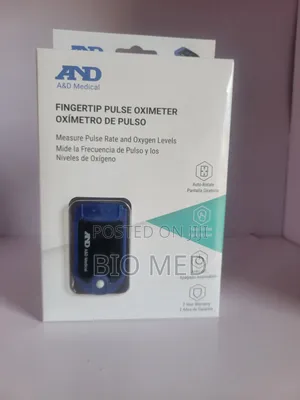 A&D Medical Fingertip Pulse Oximeter With Auto-Rotate Display