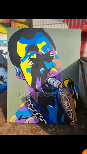 Fela and Pablo Acrylic Wall Paintings