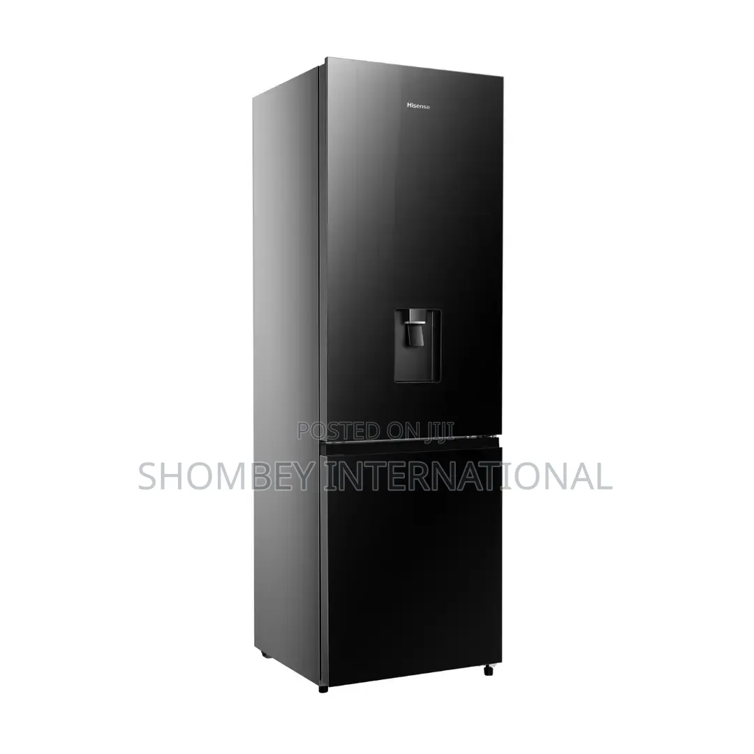 Hisense Bottom Freezer Refrigerator 349L Glass Doors With Dispenser