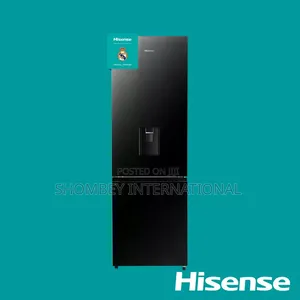 Hisense Bottom Freezer Refrigerator 349L Glass Doors With Dispenser