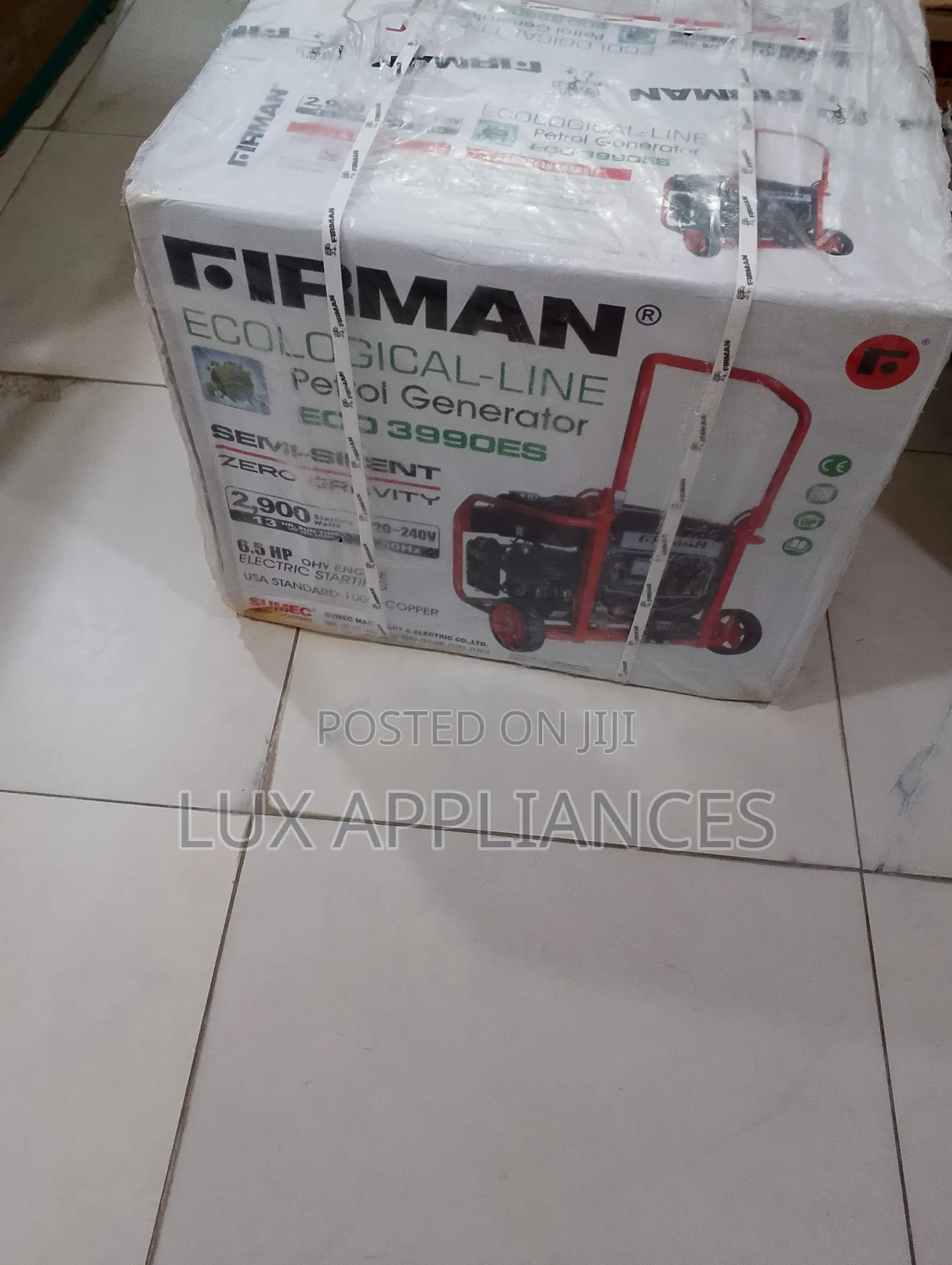 FIRMAN ECO3990ES Generator With Portable Wheel Design