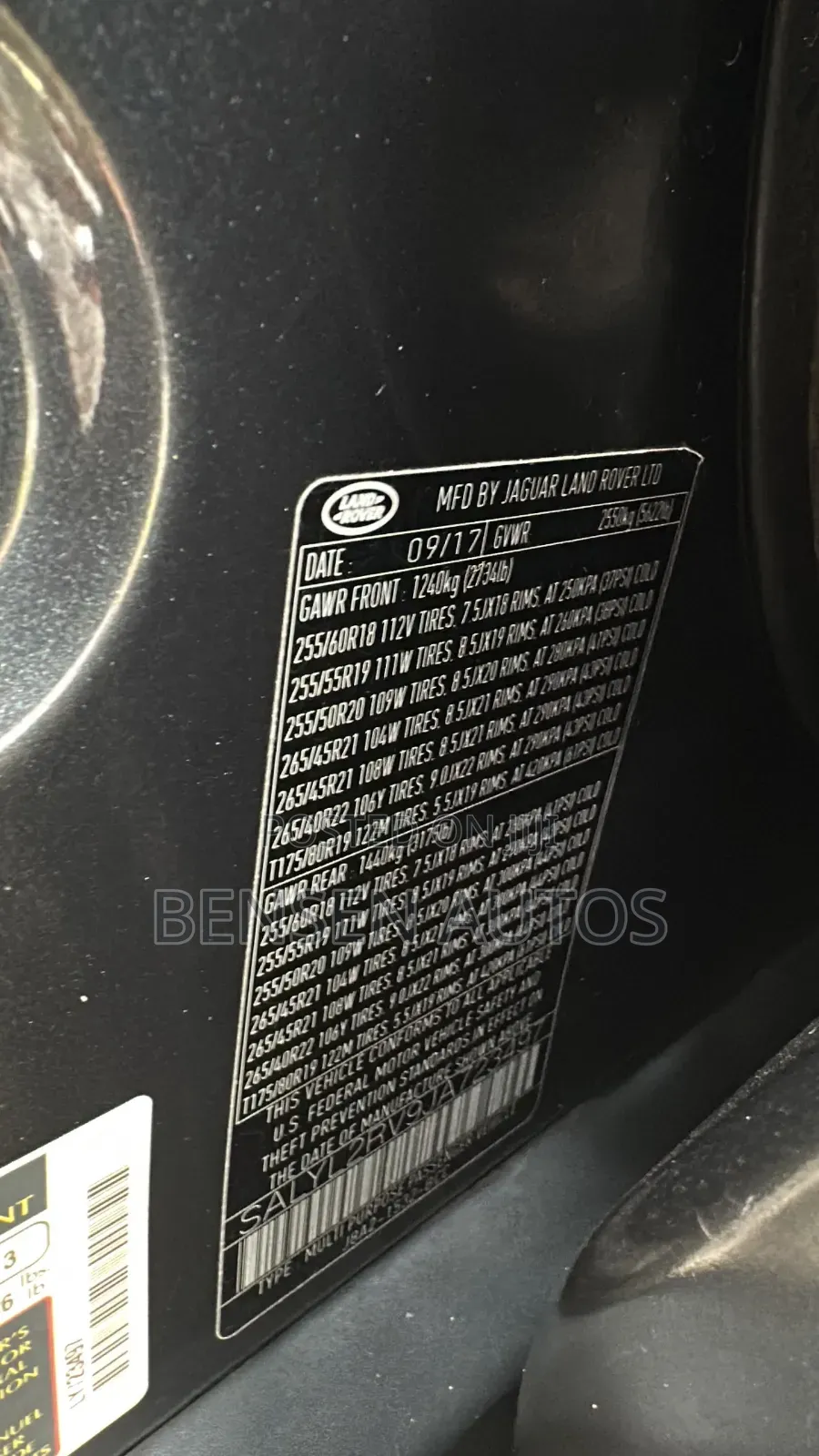 Land Rover Range Rover Velar 2018 Gray